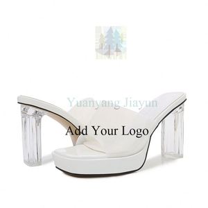 Venta Sandalias 2023 para <span class=keywords><strong>mujer</strong></span> 9 Sandalias de tacón transparente Sandalias transparentes para <span class=keywords><strong>mujer</strong></span> Zapatillas coloridas elegantes Zapatos de talla grande - Product Image 2