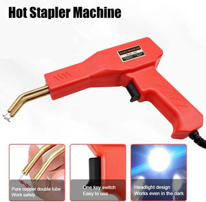 Machine à souder le plastique, pistolet à souder pour <span class=keywords><strong>pare</strong></span>-chocs de voiture, 4 types de agrafes pour la réparation de <span class=keywords><strong>pare</strong></span>-chocs/kayaks/produits en plastique - Product Image 1