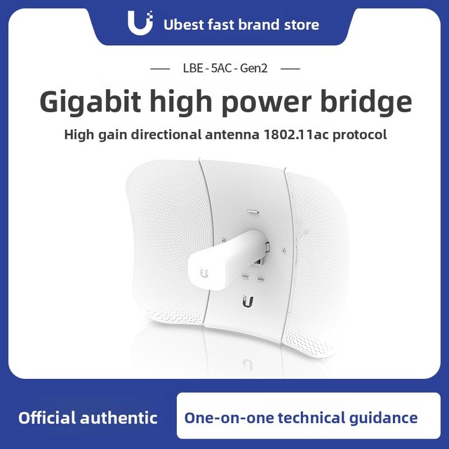 For Outdoor 5G Dual-Band Long-Range Wireless Bridge LBE-5AC-Gen2 Transmission Management LiteBeam AC Gigabit 23dBi CPE WEP