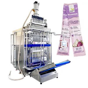Automatic Multi Lane Powder Of Arabic Gum Stick Packing Machine Sachet Pouch Vitamin Collagen Powder Filling Packing Machine