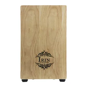 Caja de percusión de madera, pandereta portátil de viaje, tambor, fabricante IRIN Khun - Product Image 1