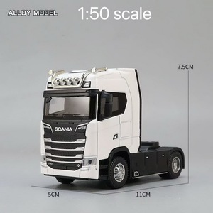 1/50 in lega di grandi dimensioni modello di autocarro giocattolo giocattolo di simulazione contenitore giocattolo suono e luce tirare BackTransport modalità forl Kids - Product Image 4