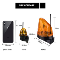 Lampe d'avertissement étanche et anti-poussière, AC/DC 12V~265V, lampe d'alarme clignotante LED avec antenne