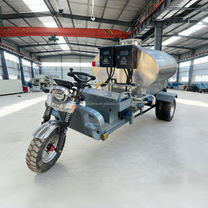 Nouveau chariot d'alimentation pour veaux en acier inoxydable de haute qualité, alimenté par batterie, avec fonction de pasteurisation et d'agitation - Product Image 4