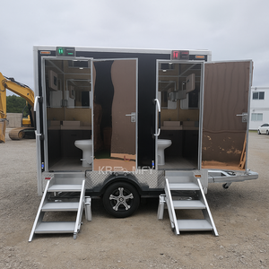 2 Cabines Sanitaires Mobiles de Luxe à Louer, WC Publics Portables pour Camping, Extérieur et Voyage - Product Image 2