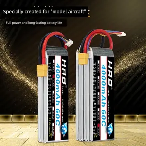 DWI 航空機用リチウムポリマードローンバッテリー 4000mAh 60C 放電 2S-6S 7.4V/11.1V/14.8V/22.2V リモコン多軸 T/Xt60 - Product Image 5