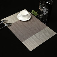 Sets de table rectangulaires résistants à la chaleur, multicolores, antidérapants, lavables, protection pour table de salle à manger et cuisine