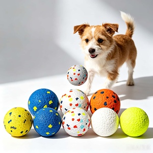 Balle de jeu <span class=keywords><strong>pour</strong></span> animaux de compagnie en ETPU solide résistante à l'usure avec fonction flottante, balle de jeu <span class=keywords><strong>pour</strong></span> <span class=keywords><strong>chien</strong></span> à rebond élevé <span class=keywords><strong>pour</strong></span> jeu interactif sur terre et dans l'<span class=keywords><strong>eau</strong></span> - Product Image 2