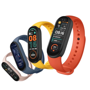 Montre connectée multifonctionnelle, moniteur <span class=keywords><strong>de</strong></span> fréquence cardiaque, <span class=keywords><strong>de</strong></span> tension artérielle, <span class=keywords><strong>de</strong></span> pas, <span class=keywords><strong>de</strong></span> musique, <span class=keywords><strong>de</strong></span> sommeil, montre <span class=keywords><strong>de</strong></span> sport intelligente <span class=keywords><strong>M6</strong></span> pour hommes - Product Image 1