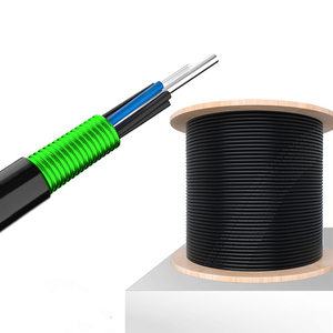 Câble à fibres optiques monomode ignifuge blindé à bande d'acier GYTZS G652D, tube lâche, torsion SZ - Product Image 1