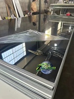 Panneau miroir en placage de bois de bambou, PVC et PET haute densité pour décoration murale intérieure et plafond, taille personnalisable