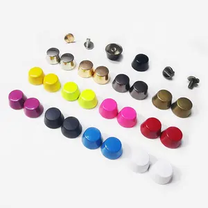 Stock Supply Purse Hight Quality Screw Bullet Rivet Spike Studs Spots Studs Rivets Handbag Shoe Belt Leather Bag Purse Hardware