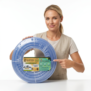 Tuyau d'arrosage transparent en PVC KARYON 6-16mm, flexible, renforcé en maille, haute pression, pour irrigation extérieure (USA, Asie) - Product Image 1