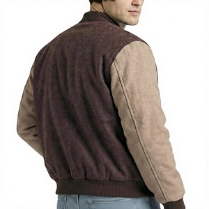 Custom Wholesale Varsity Letterman Bomber <b>Jacket</b> Stand Collar Front Logo Eco-Friendly Breathable High Quality Varsity <b>Jacket</b> - Product Image 3