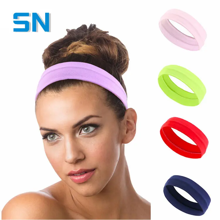 Kẹo màu đồng bằng Yoga thể thao hairbands khăn xếp đàn hồi rộng chéo Xoắn thắt nút headwrap headbands