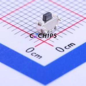 K2-1806SQ-A3DW-04 Tactile Switch SMD Switch Single Pole Single Throw Rectangle Button 1.8N Horizontal Mount - Product Image 1