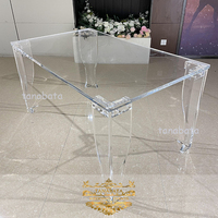 Luxus Hochzeit verwendet 6 Sitz Acryl klare Hochzeits tische