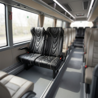 Sièges de bus urbain de luxe haute performance professionnels certifiés ISO9001, modèle 4, meilleur prix, Turquie, noir, en matériau PIC