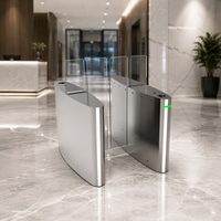Tourniquet coulissant en acier inoxydable SUS304, portillon rapide pour piétons avec reconnaissance faciale, RFID, code QR et anti-collision