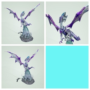 Figurines lumineuses Yu-Gi-Oh <span class=keywords><strong>Dragon</strong></span> <span class=keywords><strong>Blanc</strong></span> aux <span class=keywords><strong>Yeux</strong></span> Bleus, décorations et ornements de dessins animés, jouets tendance, dernier modèle, cadeau - Product Image 5
