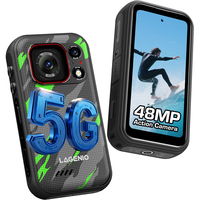 Smartphone robuste LAGENIO Eagle Pro 5G d'origine, tout neuf, 120 Hz, 36 Go + 256 Go, 3700 mAh, 33 W, appareil photo 50 MP + 48 MP, IP68, CDMA, lecteur d'empreintes digitales