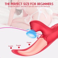 Wiederauf ladbarer Nippel Mastur bator Klitoris sauger Stimulator Mini Clit Rose Zunge lecken Vibrator für Frauen
