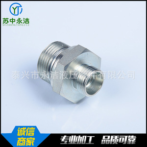Raccord hydraulique droit en acier au carbone Yongjie Hydraulics 1CB1DB pour huile, gaz et eau - Product Image 5