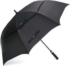 30 Inch Auto Golf <b>Umbrella</b> Extra Large Oversize Double Canopy Vented <b>Windproof</b> Fiberglass Waterproof Stick <b>Umbrellas</b> with Logo - Product Image 1