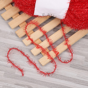 100g 1 brin acrylique <span class=keywords><strong>laine</strong></span> <span class=keywords><strong>de</strong></span> <span class=keywords><strong>verre</strong></span> bricolage tricot à la main fil d'or tressé poupée sac broderie fort teint brillant fil <span class=keywords><strong>de</strong></span> soie" - Product Image 1