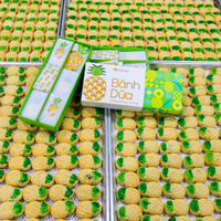 Toptan Halal Tatlı Ananaslı Kek 6 Adet 200g Paket Şekerli Gofret Kurabiye Biscotti Hazır Kullanım Tayland Minh Vietnam Fabrikası
