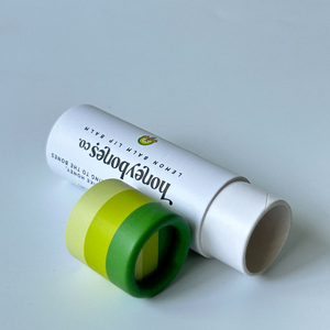 Handmade Eco-Friendly Cardboard Tube Packaging Cylindrical Container for Lip Balm <b>Lipstick</b> Environmentally Push Magnetic - Product Image 3