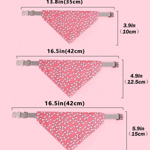 Pet <b>Dog</b> Neck Scarf Adjustable Pet Buckle Triangle Scarf Bandana <b>Neckerchief</b> for Small Cat Bandana - Product Image 4