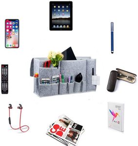Organizzatore del Caddy del comodino 2026 di stoccaggio del <span class=keywords><strong>divano</strong></span> scrivania in feltro <span class=keywords><strong>da</strong></span> comodino appeso bracciale Organizer per libro telecomandato Mobile - Product Image 3