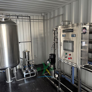 Machine de fabrication d'eau pure de type conteneur 1000LPH Équipement de purification d'eau à double étage Machines de traitement de l'eau pour dialyse - Product Image 4