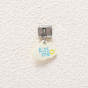 Kiss Me Cloud Charm Pendant Stainless Steel Zinc Alloy Fashion Bracelet Gift For Women Men Unisex Jewelry Spring 2024 - Product Image 3