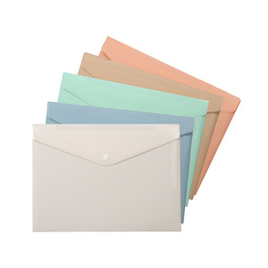 Công suất lớn dày 18 màu lụa <span class=keywords><strong>A4</strong></span> Snap túi văn phòng không thấm nước PP lưu trữ tập tin trong suốt kiểm tra giấy baga4 thư mục - Product Image 3