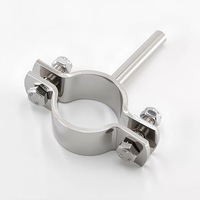 Collier de serrage sanitaire en acier inoxydable pour tuyau, tige ronde massive forgée