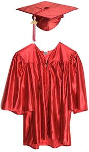 Traje de graduación <span class=keywords><strong>infantil</strong></span> de tela mate <span class=keywords><strong>Gorro</strong></span> y vestido de Graduación - Product Image 4