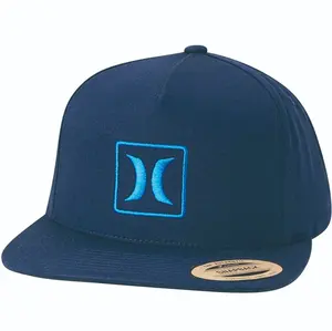 Custom 5 panel unstructured snapback caps with embroidery logo