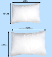 Taie d'oreiller de mise à la terre rectangulaire lavable tricotée par nature jetable pour l'usage à la maison d'hôtel