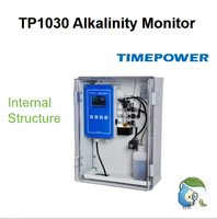Analyseur d'alcalinité de l'eau industrielle TP1030 TIMEPOWER, auto-étalonnage, auto-diagnostic, intervalle d'échantillonnage réglable de 0 à 360 minutes