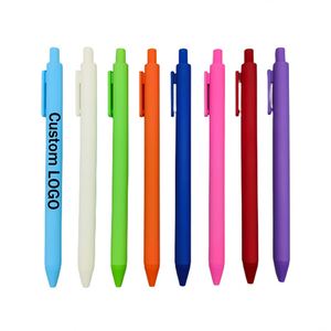 Nouveau stylo à bille en plastique Morandi mignon, stylo gel pour étudiants, fournitures de papeterie, personnalisation du logo, bille de 1,0 mm avec encre vierge - Product Image 2