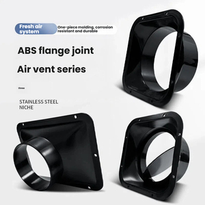 Connecteur de <span class=keywords><strong>clapet</strong></span> anti-retour ABS à fond carré et bride angulaire pour conduit de ventilation, système d'air frais et évacuation de <span class=keywords><strong>hotte</strong></span> aspirante - Product Image 3