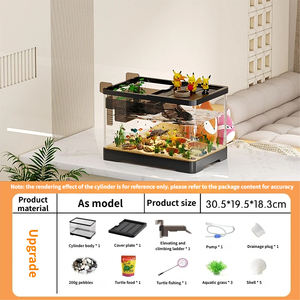 多機能高品質プラスチックアクリル水槽 透明で生態学的で魚やカメの健康な繁殖に最適 - Product Image 5