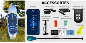 2025 adulte voyage planche de pêche PVC gonflable Vertical planche de surf patinage avec pompe et sac accessoires - Product Image 6