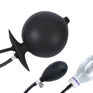 सिलिकॉन inflatable वयस्क गुदा प्लग सेक्स खिलौना पानी की बोतल एडाप्टर एनीमा और हस्तमैथुन के लिए फ्लशिंग उपकरण - Product Image 4