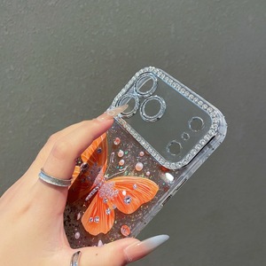 Meilleur étui mobile en TPU étanche aux chocs de luxe en diamant papillon IMD pour 17 Pro - Product Image 5