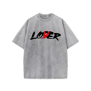 เสื้อยืดผ้าฝ้ายฟอก100% สไตล์วินเทจสำหรับผู้ชายเสื้อยืดพิมพ์ลายดิจิตอลทรงโอเวอร์ไซส์ผ้าคอตตอนสีเขียวย้อนยุค - Product Image 6