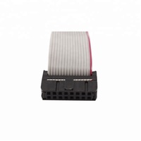 Benutzer definiert 6 8 10 12 14 16 20 24 26 30 34 40 50-polig IDC-Stecker mit 1,27mm Abstand Graues Flach band kabel