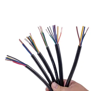 High Quality Customizable PVC Insulated Multi-Core Copper Wire Cable 3-Core to 8-Core RVV Signal Sheath Cable Cable Assemblies